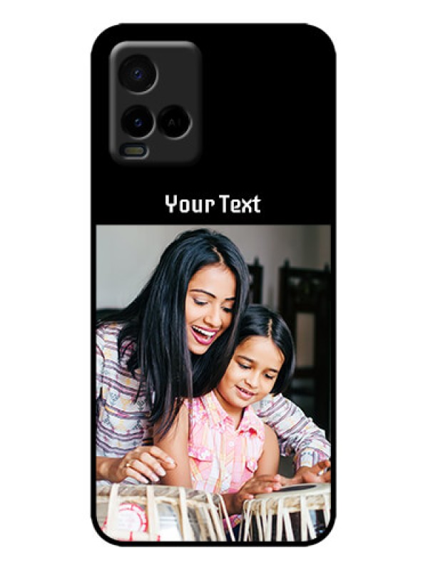 Custom Vivo Y33s Custom Metal Phone Case - Photo With Name Design