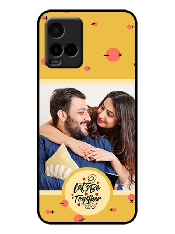 Custom Vivo Y33s Custom Metal Phone Case - Lets Be Together Design