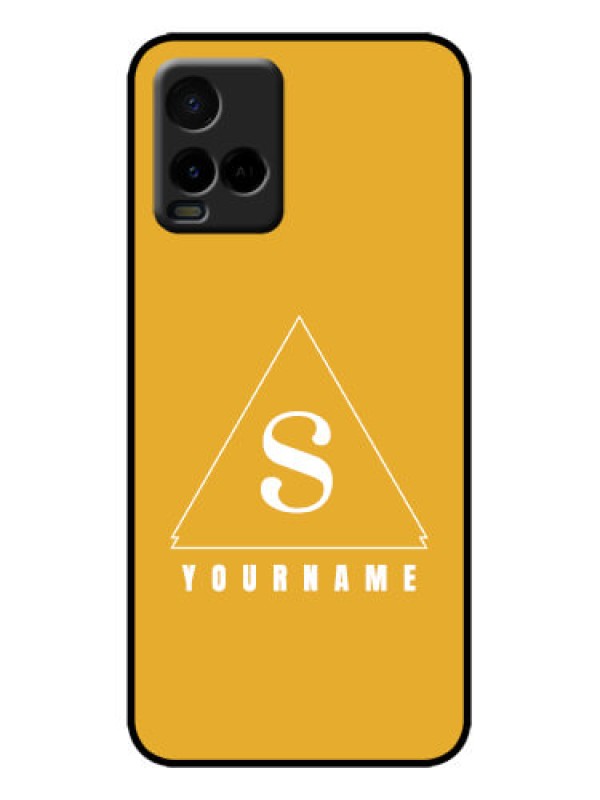 Custom Vivo Y33s Custom Metal Phone Case - Simple Triangle Design