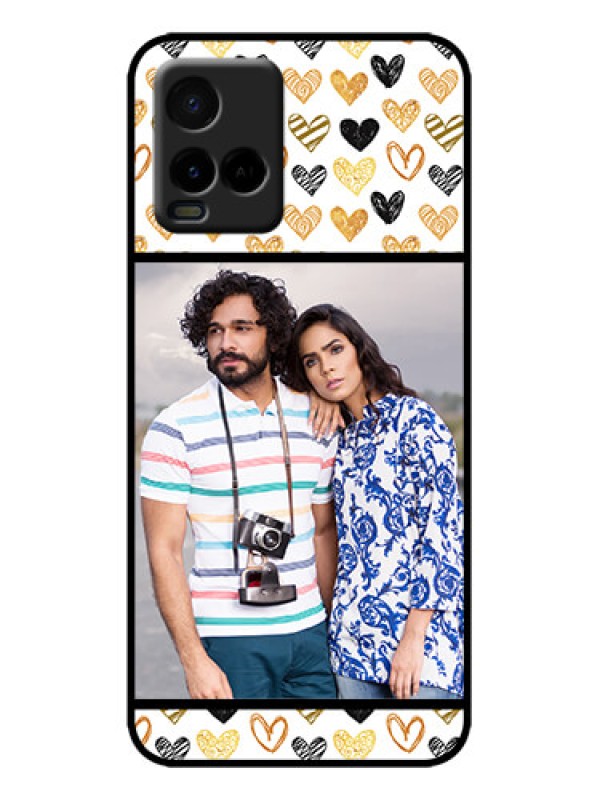 Custom Vivo Y33T Custom Metal Phone Case - Love Symbol Design