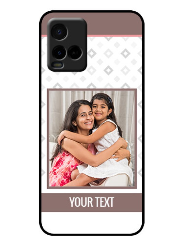 Custom Vivo Y33T Custom Metal Phone Case - Simple Diamond Design