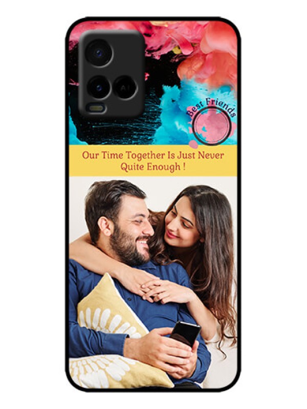 Custom Vivo Y33T Custom Metal Phone Case - Quote With Acrylic Painting Design