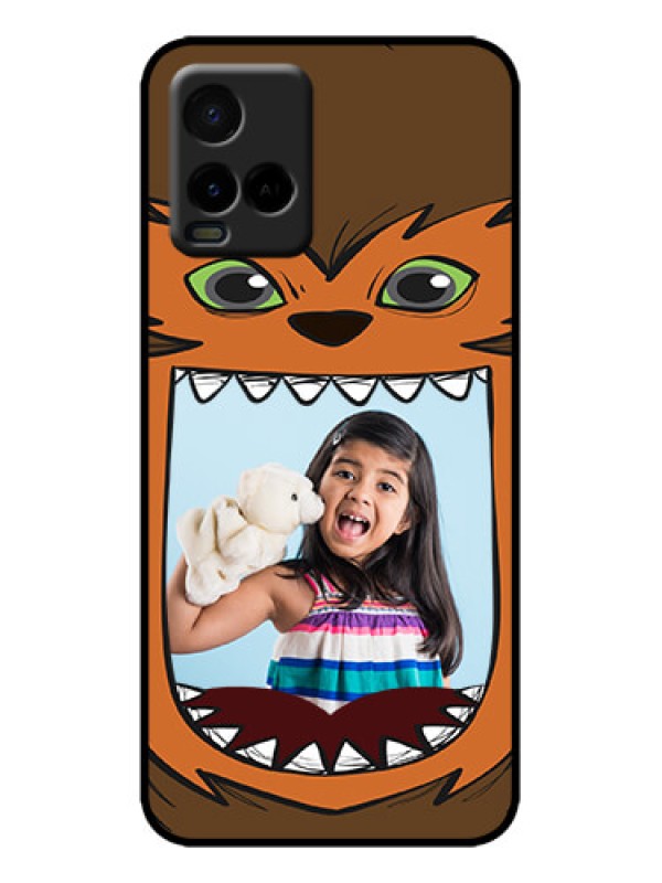 Custom Vivo Y33T Custom Metal Phone Case - Owl Monster Back Case Design