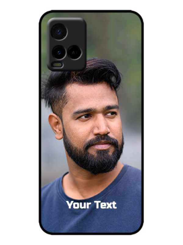Custom Vivo Y33T Custom Metal Phone Case - Photo With Text Design