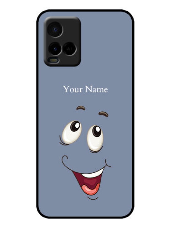 Custom Vivo Y33T Custom Metal Phone Case - Laughing Cartoon Face Design