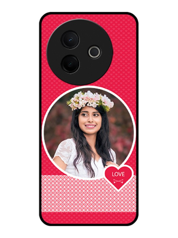 Custom Vivo Y39 5G Custom Metal Phone Case - Pink Color Pattern Design