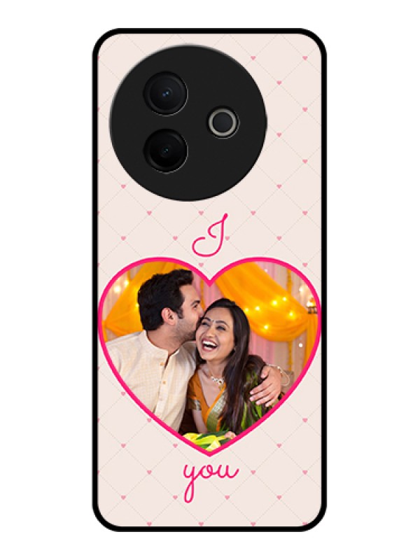 Custom Vivo Y39 5G Custom Metal Phone Case - Heart Shape Design