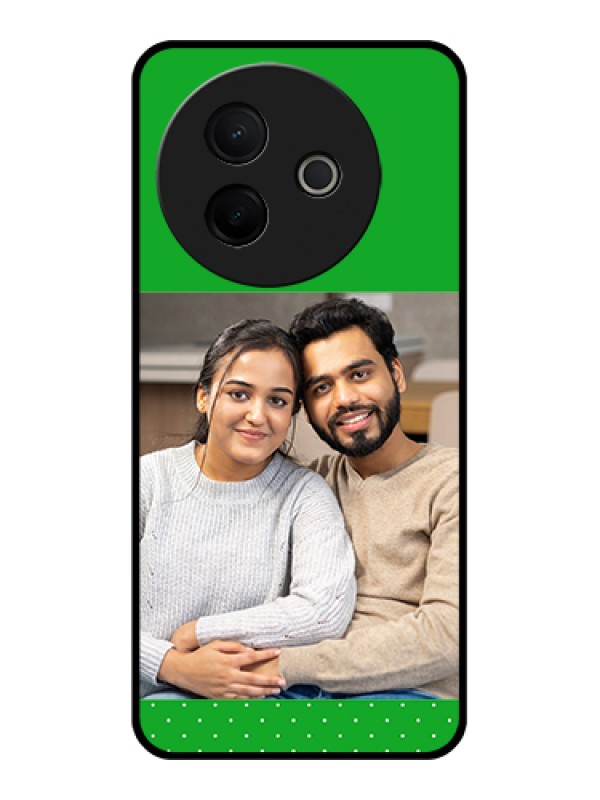 Custom Vivo Y39 5G Custom Metal Phone Case - Green Pattern Design