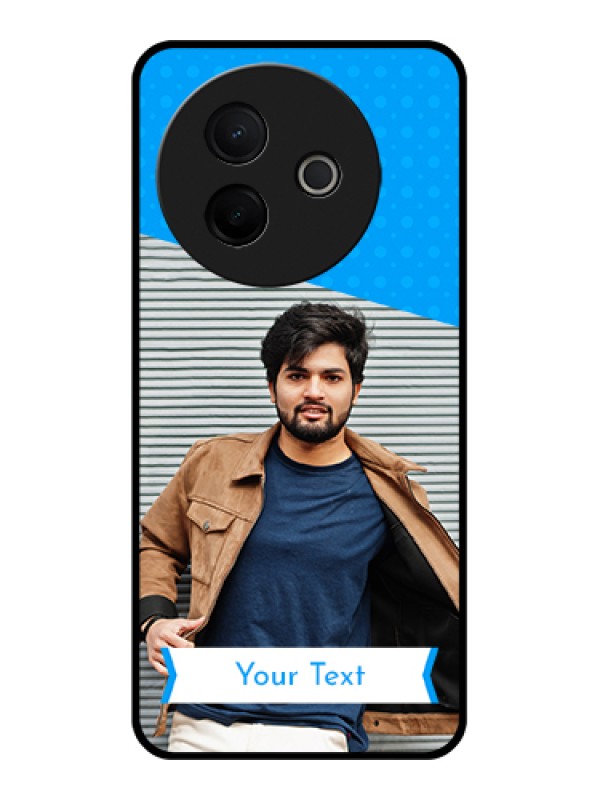 Custom Vivo Y39 5G Custom Metal Phone Case - Simple Blue Color Design
