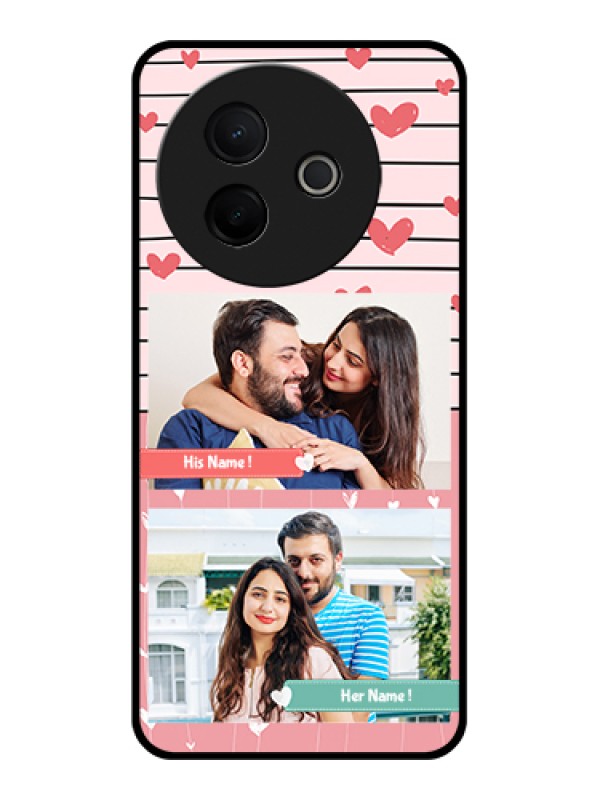 Custom Vivo Y39 5G Custom Metal Phone Case - Photo With Heart Design
