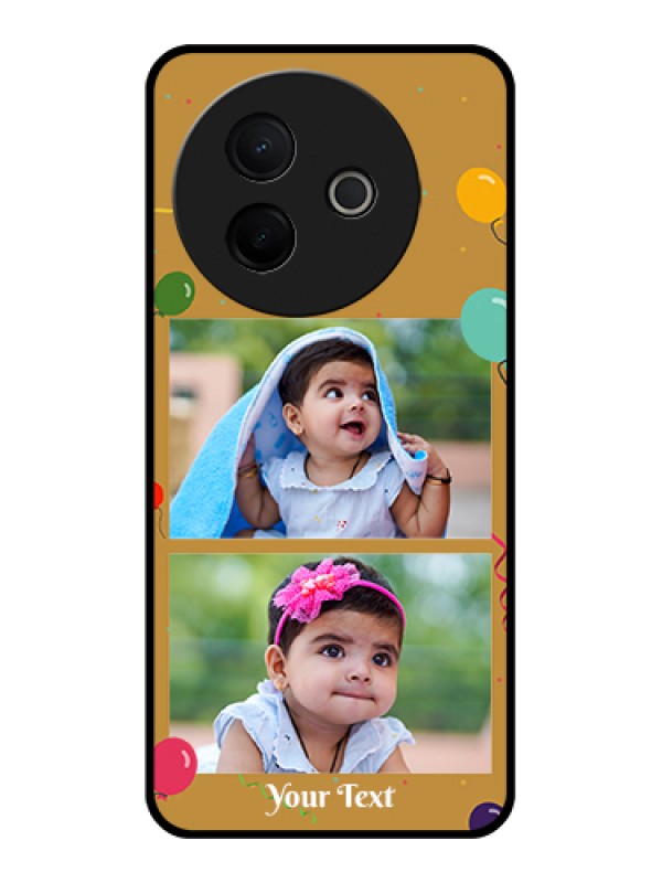 Custom Vivo Y39 5G Custom Metal Phone Case - Image Holder With Birthday Celebrations Design