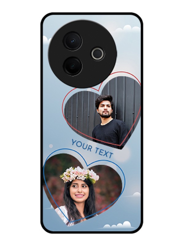Custom Vivo Y39 5G Custom Metal Phone Case - Blue Color Couple Design