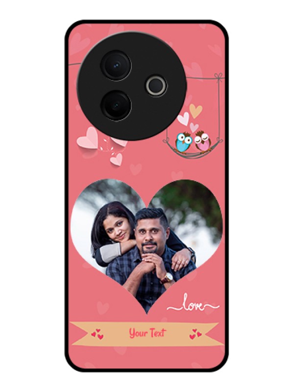 Custom Vivo Y39 5G Custom Metal Phone Case - Peach Color Love Design