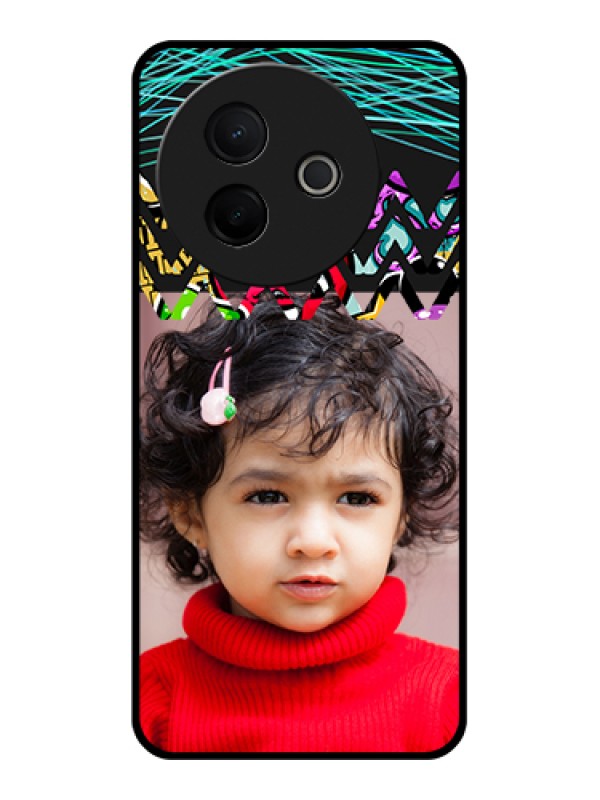 Custom Vivo Y39 5G Custom Metal Phone Case - Neon Abstract Design
