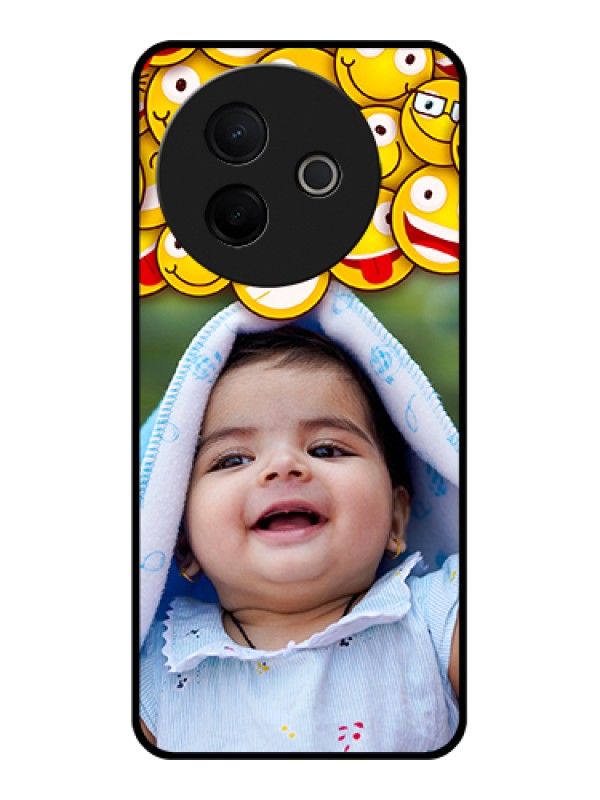 Custom Vivo Y39 5G Custom Metal Phone Case - With Smiley Emoji Design
