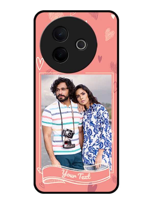 Custom Vivo Y39 5G Custom Metal Phone Case - Love Doodle Art Design