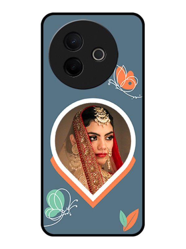 Custom Vivo Y39 5G Custom Metal Phone Case - Droplet Butterflies Design