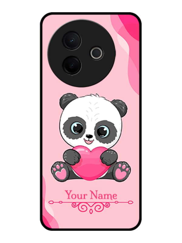Custom Vivo Y39 5G Custom Metal Phone Case - Cute Panda Design