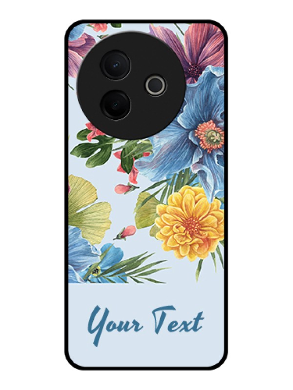 Custom Vivo Y39 5G Custom Metal Phone Case - Stunning Watercolored Flowers Painting Design