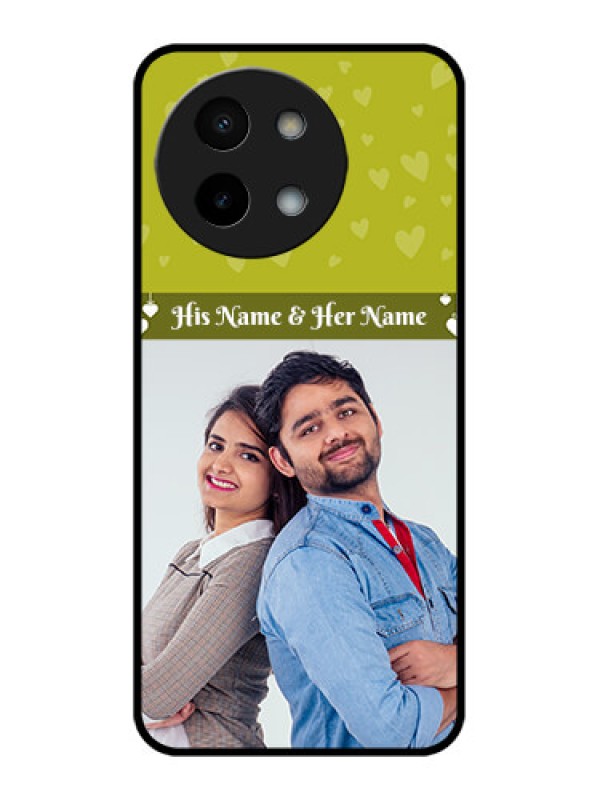 Custom Vivo Y58 5G Custom Metal Phone Case - You and Me Heart Design