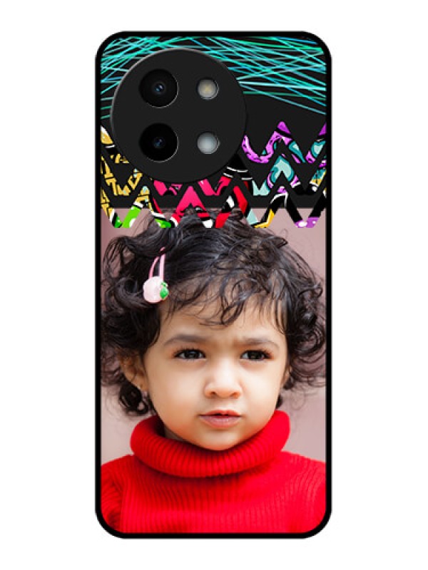 Custom Vivo Y58 5G Custom Metal Phone Case - Neon Abstract Design