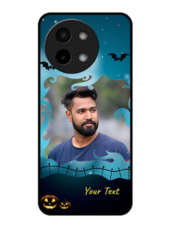 Custom Vivo Y58 5G Custom Metal Phone Case - Halloween Frame Design