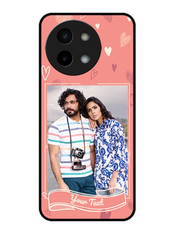 Custom Vivo Y58 5G Custom Metal Phone Case - Love Doodle Art Design