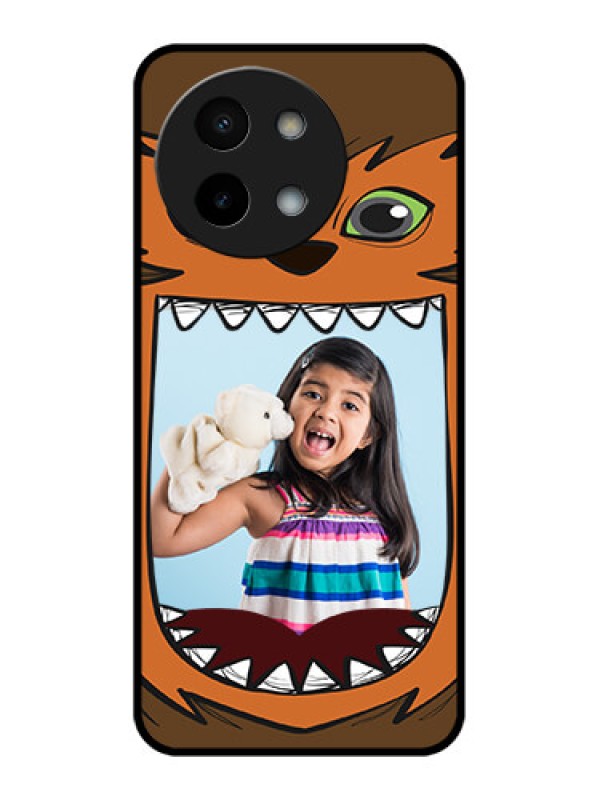 Custom Vivo Y58 5G Custom Metal Phone Case - Owl Monster Back Case Design