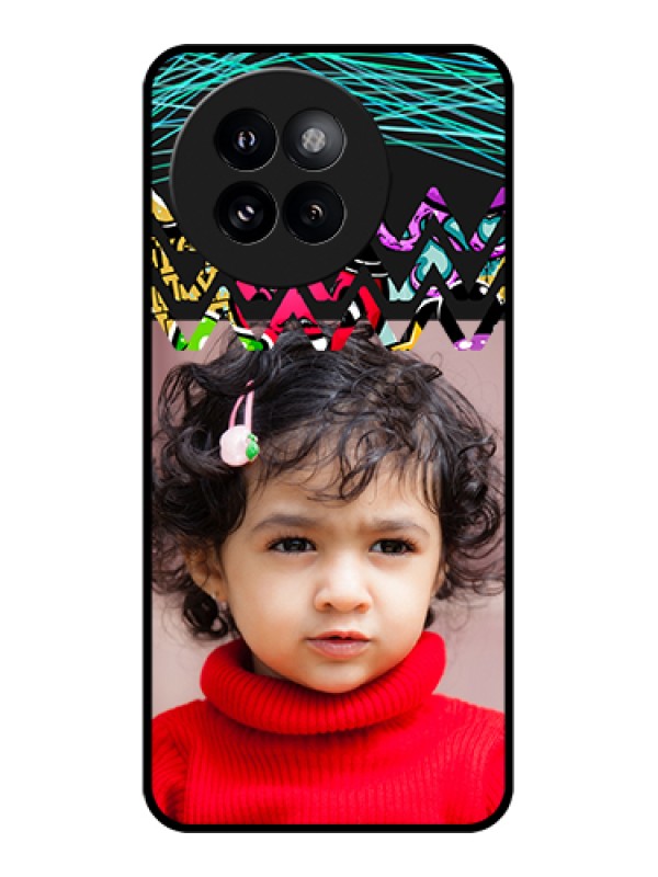 Custom Xiaomi 14 Civi Custom Metal Phone CaseImage Holder With Glitter Strip Design