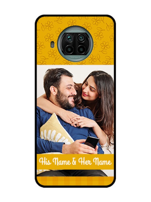 Custom Xiaomi Mi 10I 5G Custom Metal Phone Case - Yellow Floral Design