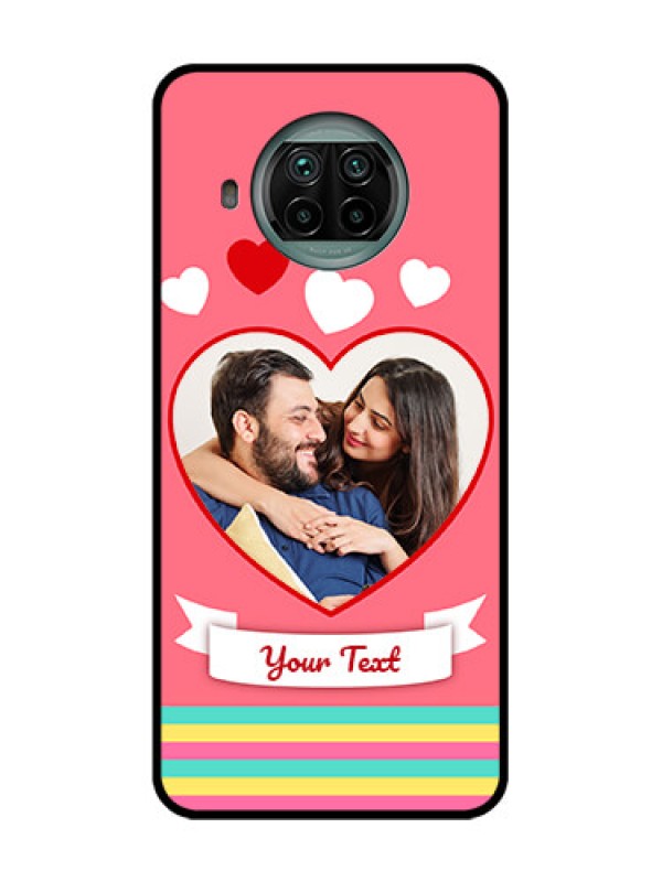 Custom Xiaomi Mi 10I 5G Custom Metal Phone Case - Love Shapes Doodle Design