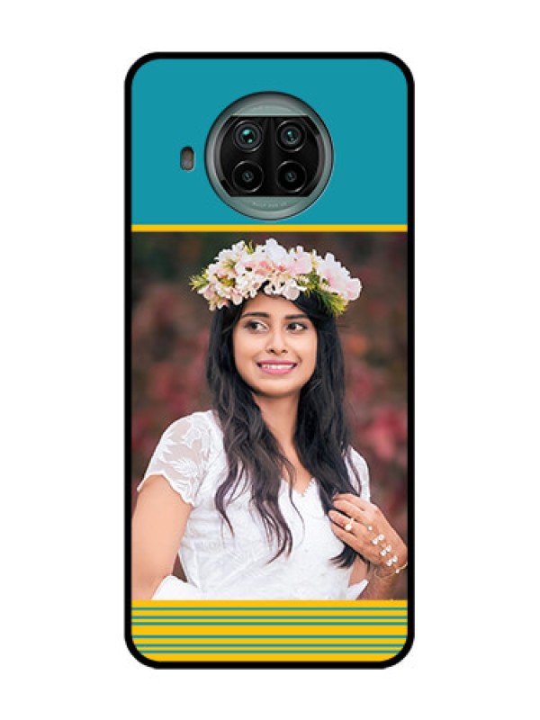 Custom Xiaomi Mi 10I 5G Custom Metal Phone Case - Yellow and Blue Design
