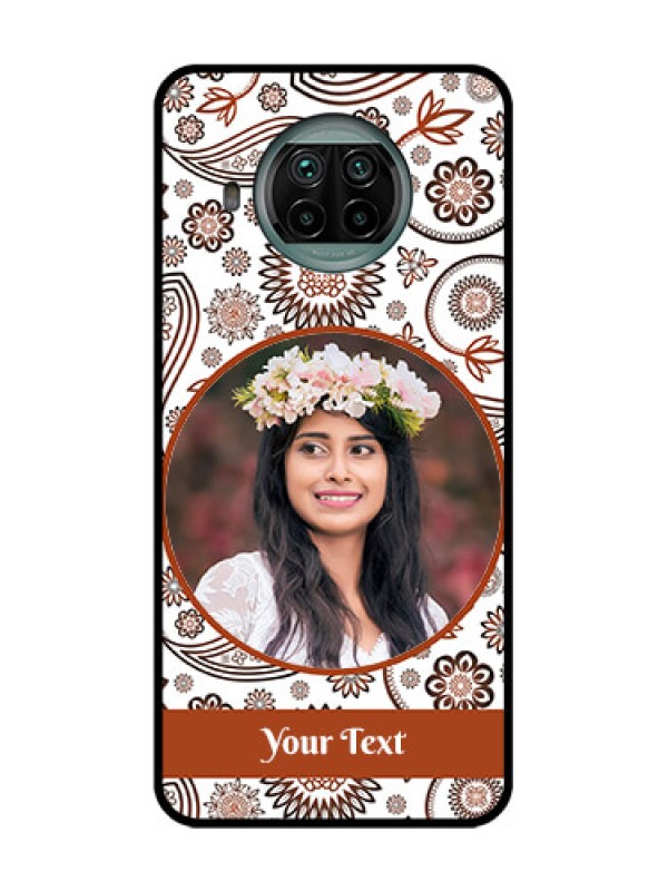 Custom Xiaomi Mi 10I 5G Custom Metal Phone Case - Abstract Flower Design