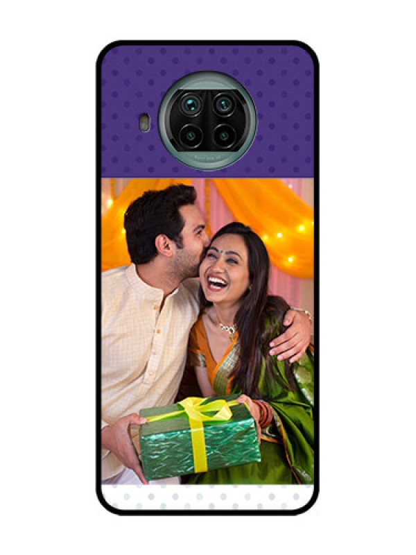 Custom Xiaomi Mi 10I 5G Custom Metal Phone Case - Violet Colored Pattern Design