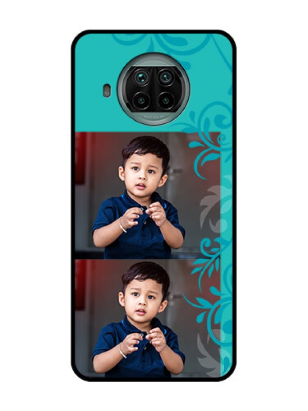 Custom Xiaomi Mi 10I 5G Custom Metal Phone Case - With Photo And Green Floral Design