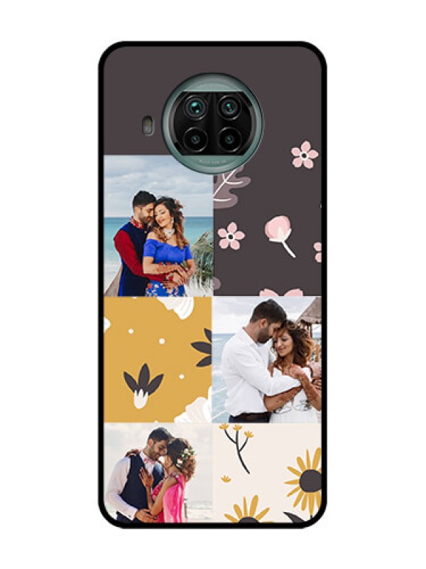 Custom Xiaomi Mi 10I 5G Custom Metal Phone Case - 3 Images With Floral Design