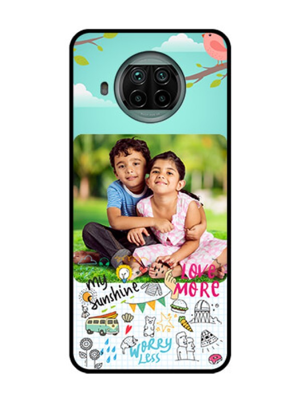 Custom Xiaomi Mi 10I 5G Custom Metal Phone Case - Doodle Love Design