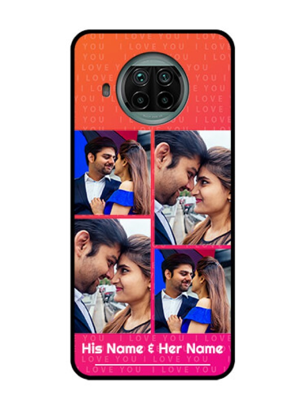 Custom Xiaomi Mi 10I 5G Custom Metal Phone Case - I Love You Pink Design