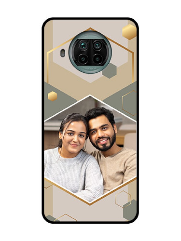 Custom Xiaomi Mi 10I 5G Custom Metal Phone Case - Stylish Hexagon Pattern Design