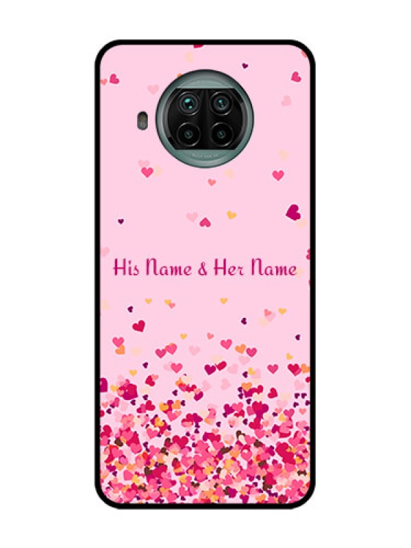 Custom Xiaomi Mi 10I 5G Custom Metal Phone Case - Floating Hearts Design