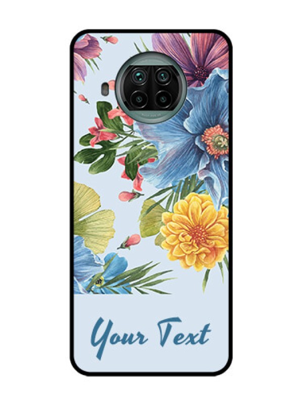 Custom Xiaomi Mi 10I 5G Custom Metal Phone Case - Stunning Watercolored Flowers Painting Design