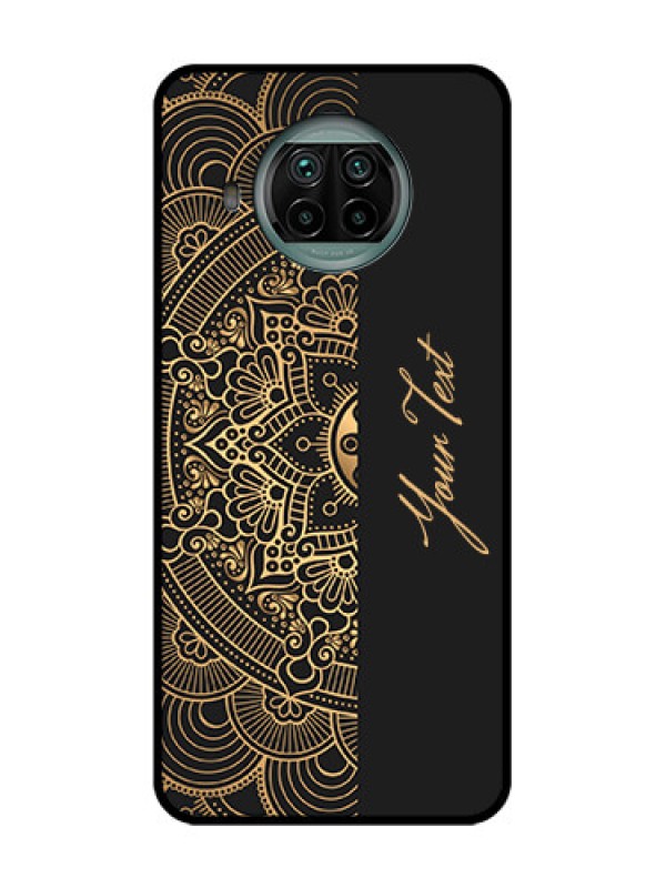 Custom Xiaomi Mi 10I 5G Custom Metal Phone Case - Mandala Art With Custom Text Design