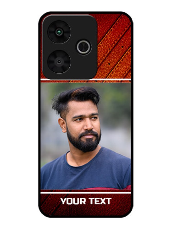 Custom Redmi 13 5G Custom Metal Phone Case - Leather Phone Case Design