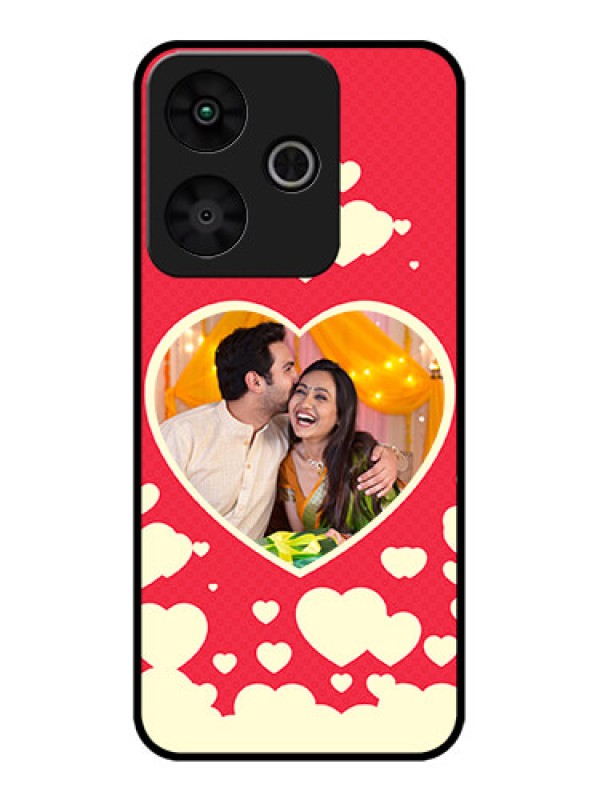 Custom Redmi 13 5G Custom Metal Phone Case - Love Symbols Phone Cover Design
