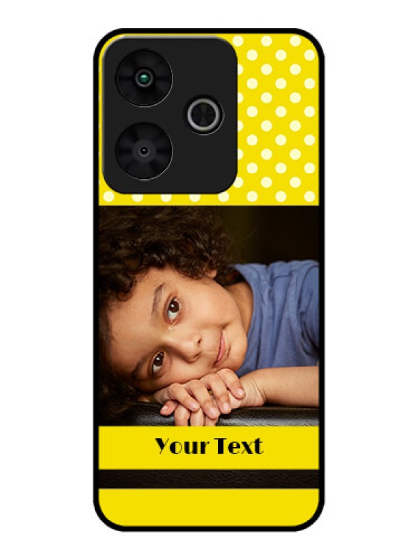 Custom Redmi 13 5G Custom Metal Phone Case - Bright Yellow Case Design