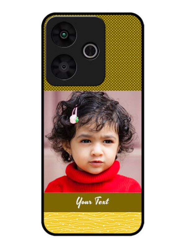 Custom Redmi 13 5G Custom Metal Phone Case - Simple Green Color Design