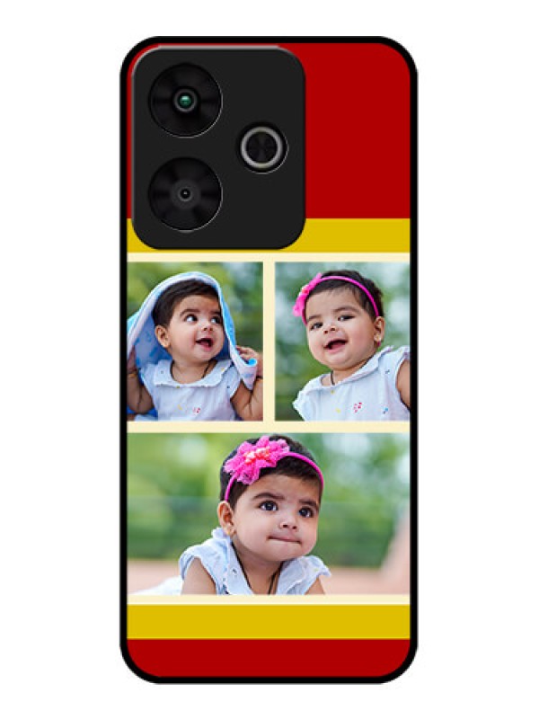 Custom Redmi 13 5G Custom Metal Phone Case - Multiple Pic Upload Design