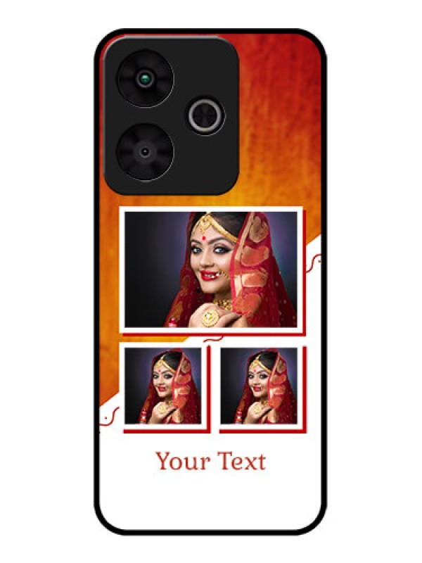 Custom Redmi 13 5G Custom Metal Phone Case - Wedding Memories Design