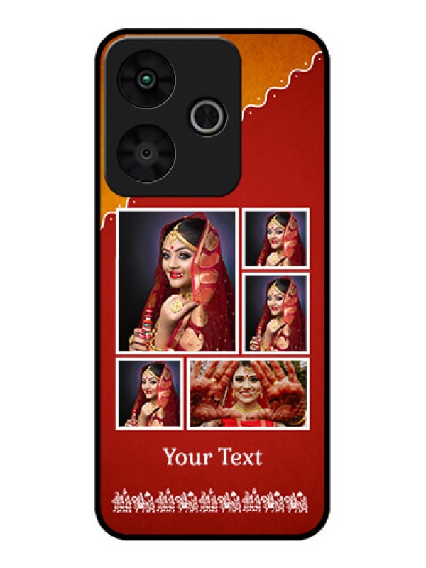 Custom Redmi 13 5G Custom Metal Phone Case - Wedding Pic Upload Design