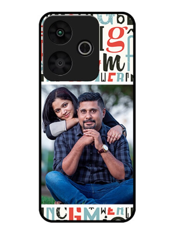 Custom Redmi 13 5G Custom Metal Phone Case - Alphabet Design